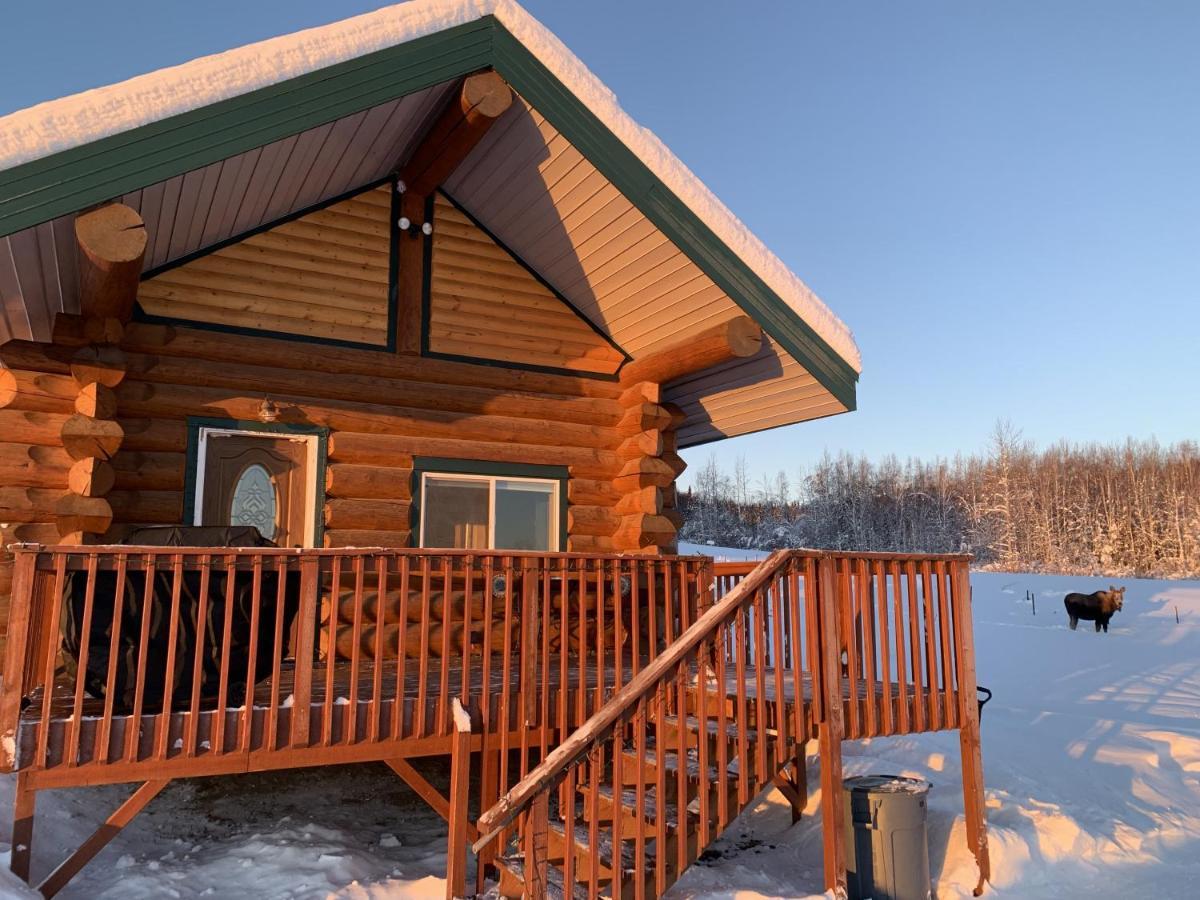 Secluded Log Cabin, 30 Min From Chena Hot Springs Pleasant Valley Exterior photo